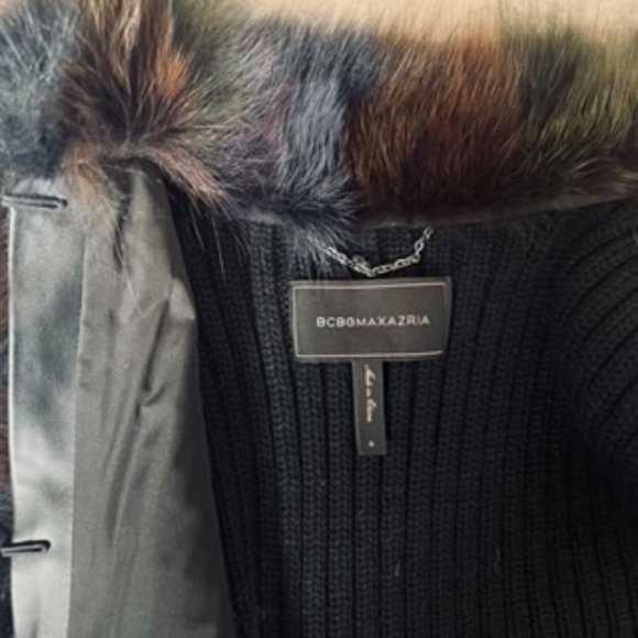 BCBGMAXAZRIA Real Fox Fur Vest, Size S - Picture 9 of 13